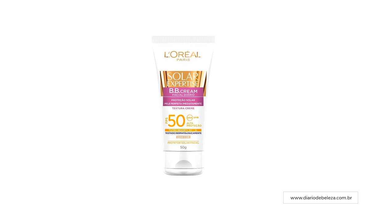 L'oreal Solar Expertise BB Cream com Cor FPS50