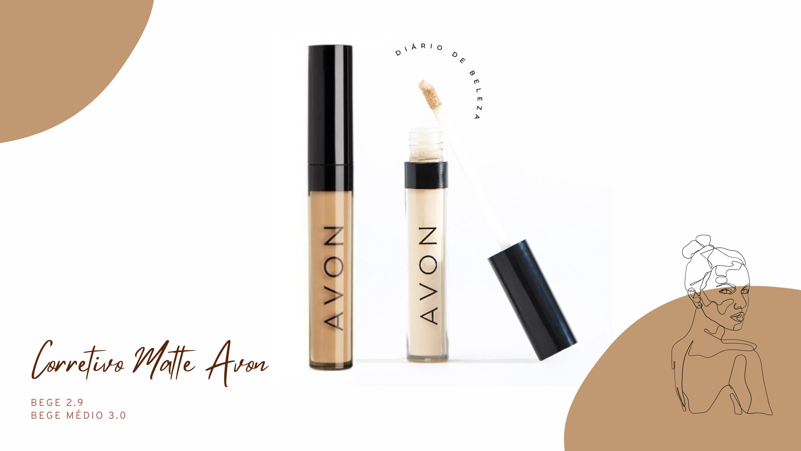 corretivo matte avon bege médio - corretivo avon bege