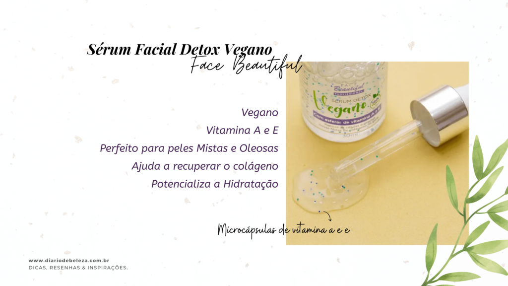 Sérum facial vegano da Face Beautiful