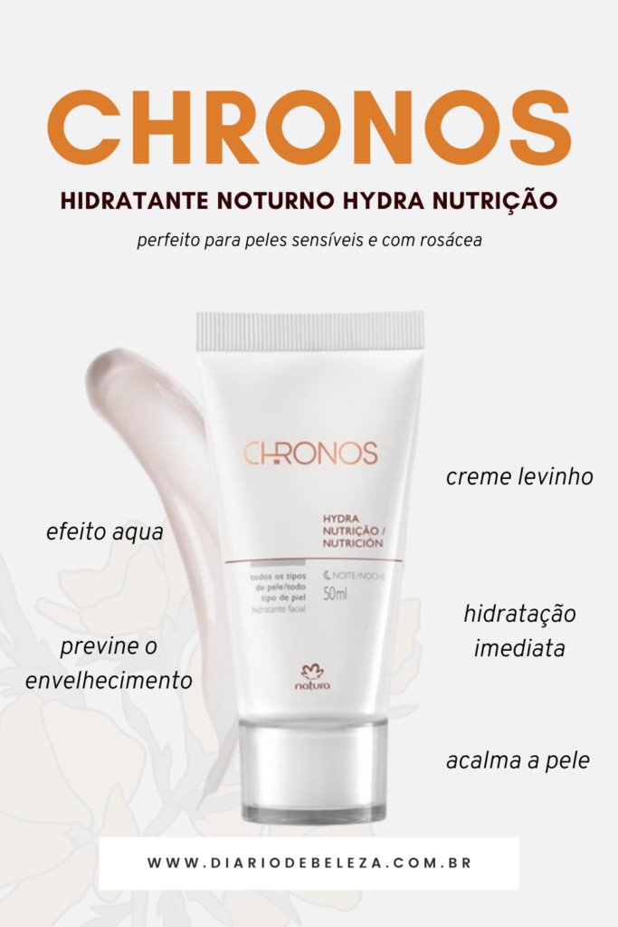 Hidratante Noturno CHRONOS Hydra Nutrição Natura | Diário de Beleza