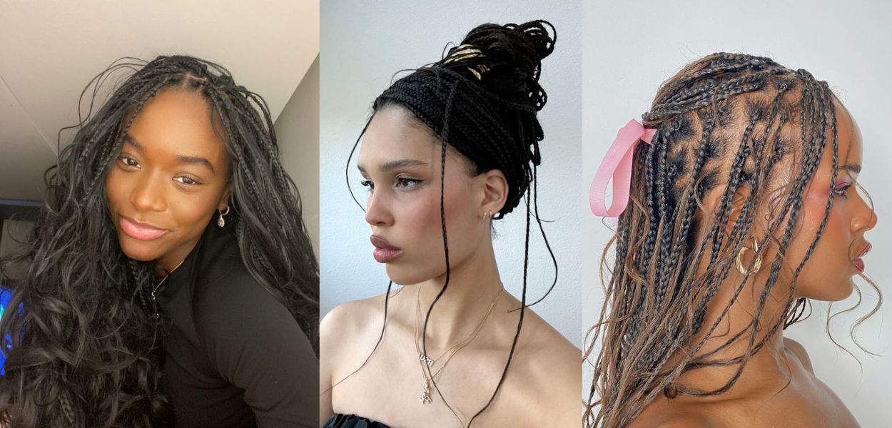 Estilos de Box Braids